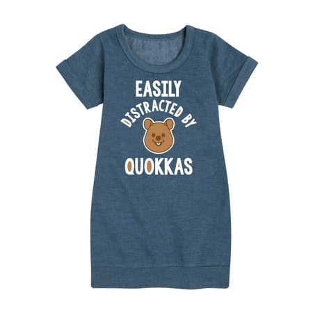 Instant Message - Easily Distracted By Quokkas - Toddler & Youth Girls Fleece Dress
Instant Message - Easily Distracted By Quokkas - Toddler & Youth Girls Fleece Dress