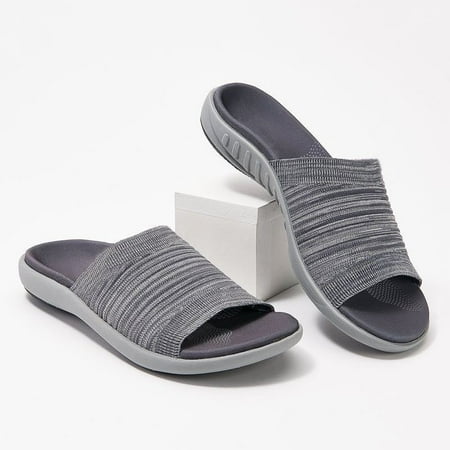 BORKE Women s Andrea Open Toe Slide Slipper with Moisture Wicking for Indoor/Outdoor Comfort and Arch Support
BORKE Women s Andrea Open Toe Slide Slipper with Moisture Wicking for Indoor/Outdoor Comfort and Arch Support