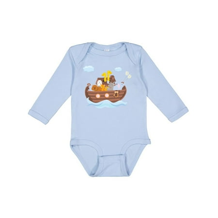 Inktastic Animals Ark Gift Baby Boy or Baby Girl Long Sleeve Bodysuit