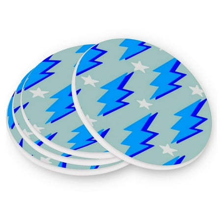 Round Coasters Modern Style Ceramic Coaster Waterproof and Durable Drink Coaster Coasters set of 4 Customizable Coasters 2pcs Blue Lightning
Round Coasters Modern Style Ceramic Coaster Waterproof and Durable Drink Coaster Coasters set of 4 Customizable Coasters 2pcs Blue Lightning