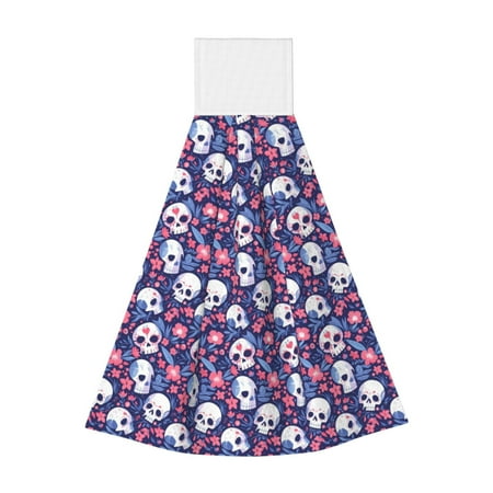 Sikiie Skull cartoon flower Hand Towel with Loop Hanging Towel Absorbent Tie Towels for Kitchen Tea Bar Bathroom Decor
Sikiie Skull cartoon flower Hand Towel with Loop Hanging Towel Absorbent Tie Towels for Kitchen Tea Bar Bathroom Decor