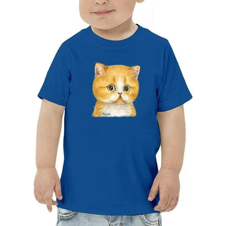 Staring Kitten T-Shirt Toddler -Kayomi Harai Designs 4 Toddler
