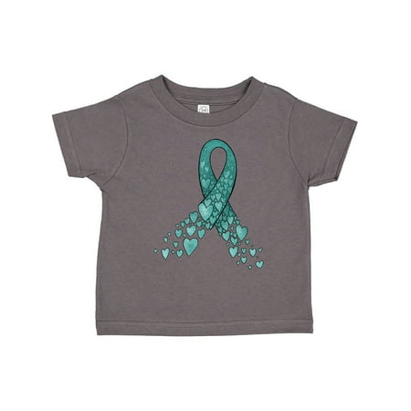 Inktastic Ovarian Cancer Awareness Teal Ribbon Made of Hearts Gift Toddler Boy or Toddler Girl T-Shirt
Inktastic Ovarian Cancer Awareness Teal Ribbon Made of Hearts Gift Toddler Boy or Toddler Girl T-Shirt