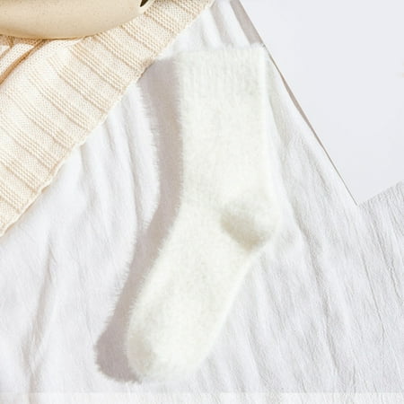 Soighxzc Womens Socks In Autumn And Winter Plus Velvet Padded Warm Towel Socks Solid Color Long Socks
Soighxzc Womens Socks In Autumn And Winter Plus Velvet Padded Warm Towel Socks Solid Color Long Socks