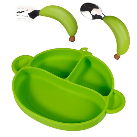 Fuieoe Kitchen Organization Cookware New Monkey Children S Dinner Plate Antiskid Suction Cup Integrated Baby Separated Food Grade Silicone Tableware Three Piece Set
Fuieoe Kitchen Organization Cookware New Monkey Children S Dinner Plate Antiskid Suction Cup Integrated Baby Separated Food Grade Silicone Tableware Three Piece Set