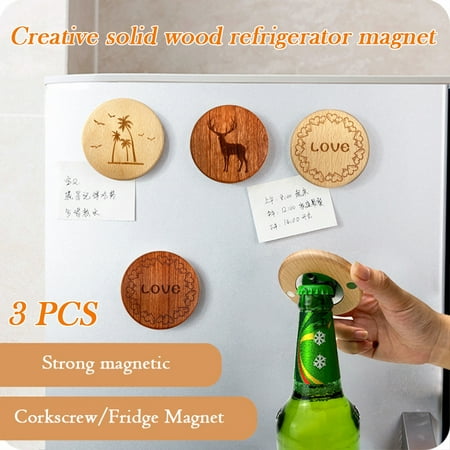 Refrigerator Bottle Opener 3 PCS Magnetic Wooden Beer Bottle Opener with Cartoon Animal Letter 05 Ju Wood
Refrigerator Bottle Opener 3 PCS Magnetic Wooden Beer Bottle Opener with Cartoon Animal Letter 05 Ju Wood