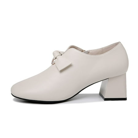 Women‘s Bowknot Chunky Heel Shoes Solid Color Side Zipper Square Toe Shoes Closed Toe Mid Heels
Women‘s Bowknot Chunky Heel Shoes Solid Color Side Zipper Square Toe Shoes Closed Toe Mid Heels
