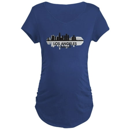 CafePress - Los Angeles Skyline Maternity Dark T Shirt - Maternity Dark T-Shirt