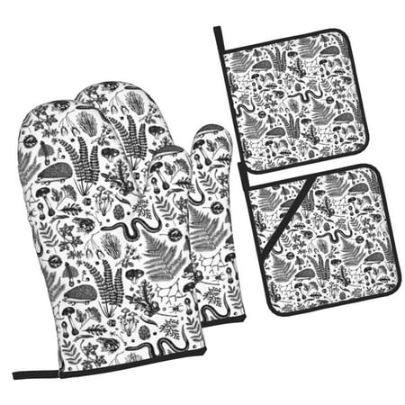 Pofeuu Fall Forest Print Oven Mitts and Pot Holders 4 pcs Set High Heat Resistant 500 Degree Extra Thicken Long Kitchen Cotton Oven Glove for Cooking
Pofeuu Fall Forest Print Oven Mitts and Pot Holders 4 pcs Set High Heat Resistant 500 Degree Extra Thicken Long Kitchen Cotton Oven Glove for Cooking