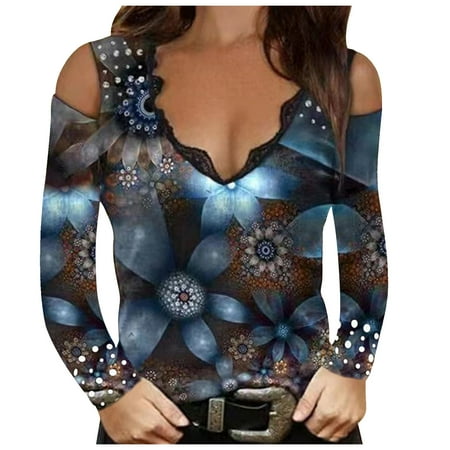 Long Sleeve Tee Shirts For Women Dressy Tops Women Tops Scrub Undershirts S Neck Women s Sexy Floral Printed V-Neck Lace Strapless T-Shirt Blouse Top Compression Cotton (3XL Gray) TBKOMH
Long Sleeve Tee Shirts For Women Dressy Tops Women Tops Scrub Undershirts S Neck Women s Sexy Floral Printed V-Neck Lace Strapless T-Shirt Blouse Top Compression Cotton (3XL Gray) TBKOMH