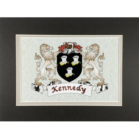 Kennedy Irish Coat of Arms Print - Frameable 9 x 12