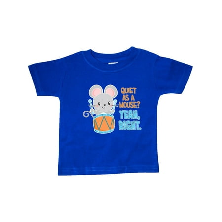 Inktastic Quiet As A Mouse Yeah Right Cute Mouse Drummer Gift Baby Boy or Baby Girl T-Shirt
Inktastic Quiet As A Mouse Yeah Right Cute Mouse Drummer Gift Baby Boy or Baby Girl T-Shirt