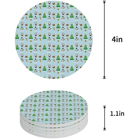 FMSHPON Merry Christmas Set of 4 Round Coaster for Drinks Absorbent Ceramic Stone Coasters Cup Mat with Cork Base for Home Kitchen Room Coffee Table Bar Decor
FMSHPON Merry Christmas Set of 4 Round Coaster for Drinks Absorbent Ceramic Stone Coasters Cup Mat with Cork Base for Home Kitchen Room Coffee Table Bar Decor