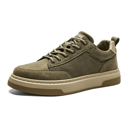 HAOSHIDUO Men s Lace-Up Sneakers Comfortable Non Slip Wear-resistant Leather Casual Shoes Two-color Rubber Outsole
HAOSHIDUO Men s Lace-Up Sneakers Comfortable Non Slip Wear-resistant Leather Casual Shoes Two-color Rubber Outsole