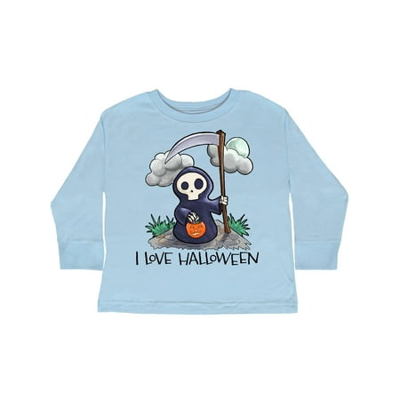 Inktastic I Love Halloween with Cute Trick or Treating Grim Reaper Gift Toddler Boy or Toddler Girl Long Sleeve T-Shirt
Inktastic I Love Halloween with Cute Trick or Treating Grim Reaper Gift Toddler Boy or Toddler Girl Long Sleeve T-Shirt