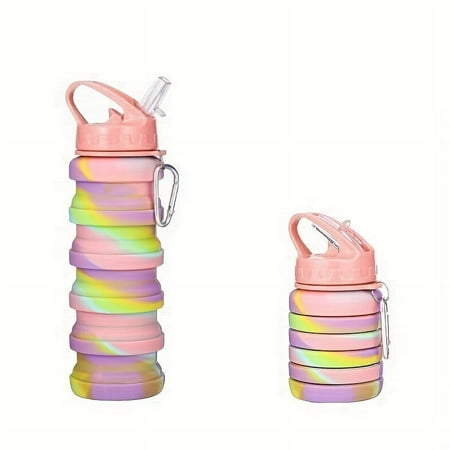 JZSHICHAOCAR Portable Silicone Foldable BPA Free Water Bottle 16 Ounce With Straw Perfect for Outdoor Activities and Travel
JZSHICHAOCAR Portable Silicone Foldable BPA Free Water Bottle 16 Ounce With Straw Perfect for Outdoor Activities and Travel