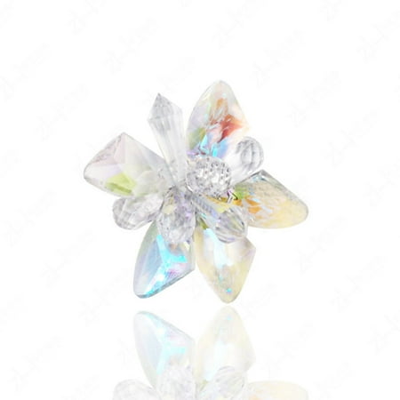 Bridal Wedding Crystal Glass Flower Shoe Clips for Shoes Decoration