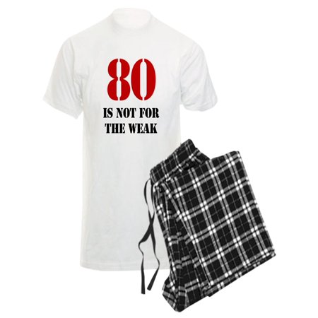 CafePress - 80Th Birthday Gag Gift - Men s Light Pajamas