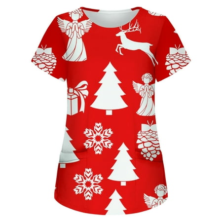 Hvyesh Mother Day Deals Mother Day Scrub Tops for Women Loose Fit Scrub Shirt Tops Short Sleeve V Neck Working Uniform Medical Workwear with Pocket Blue Scrubs for women XXL
Hvyesh Mother Day Deals Mother Day Scrub Tops for Women Loose Fit Scrub Shirt Tops Short Sleeve V Neck Working Uniform Medical Workwear with Pocket Blue Scrubs for women XXL