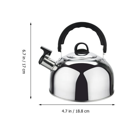 HOMEMAXS Stainless Steel Water Kettle Flat Bottom Tea Kettle Whistling Tea Kettle
HOMEMAXS Stainless Steel Water Kettle Flat Bottom Tea Kettle Whistling Tea Kettle