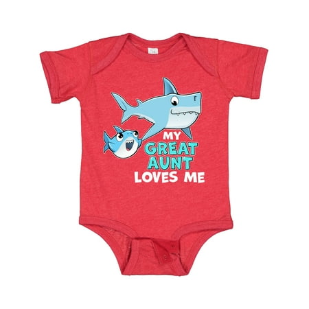 Inktastic My Great Aunt Loves Me with Cute Sharks Gift Baby Boy or Baby Girl Bodysuit
Inktastic My Great Aunt Loves Me with Cute Sharks Gift Baby Boy or Baby Girl Bodysuit