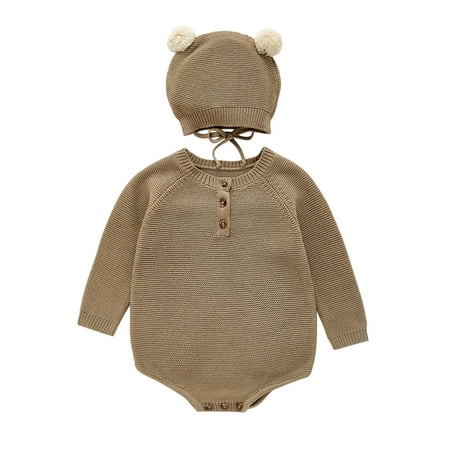 MPWEGNP Baby born Girls Boys Sweater Sets Cotton Knitted Solid Sweater Romper Bodysuit Bear Ear Hat Outfits Set Teen Boys Sweaters Boy Sweater Pullover
MPWEGNP Baby born Girls Boys Sweater Sets Cotton Knitted Solid Sweater Romper Bodysuit Bear Ear Hat Outfits Set Teen Boys Sweaters Boy Sweater Pullover