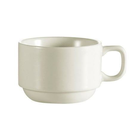Rolled Edge Stacking Cup 7 Oz. 3-1/4 Dia. X 2-1/2 H Stoneware American White
Rolled Edge Stacking Cup 7 Oz. 3-1/4 Dia. X 2-1/2 H Stoneware American White