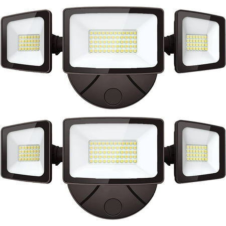 2 Pack 55W Flood Lights Outdoor 5500LM LED Flood Light Outdoor with 3 Adjustable Heads IP65 Waterproof Switch Controlled Outdoor Flood Light Fixture 6500K Security Light for Eave Garden Yard 
2 Pack 55W Flood Lights Outdoor 5500LM LED Flood Light Outdoor with 3 Adjustable Heads IP65 Waterproof Switch Controlled Outdoor Flood Light Fixture 6500K Security Light for Eave Garden Yard