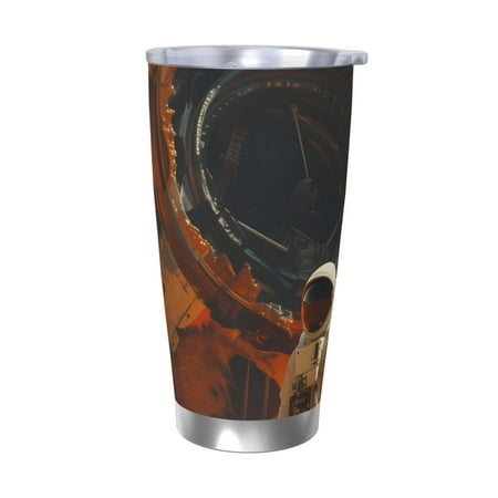 Zeuib Astronaut Exploring Mars Printed 20oz Stainless Steel Insulated Car Cup Stainless Steel Thermal Cup Vacuum Insulated Leak-proof Travel Mug Cup-Without Straw
Zeuib Astronaut Exploring Mars Printed 20oz Stainless Steel Insulated Car Cup Stainless Steel Thermal Cup Vacuum Insulated Leak-proof Travel Mug Cup-Without Straw