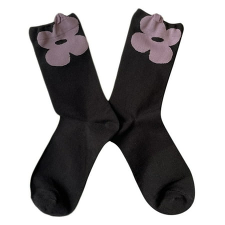 OOKWE Korean Women Cotton Crew Socks Harajuku Preppy Style Sweet Big Flower Pattern Contrast Color Student Hosiery Streetwear
OOKWE Korean Women Cotton Crew Socks Harajuku Preppy Style Sweet Big Flower Pattern Contrast Color Student Hosiery Streetwear