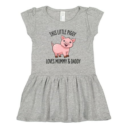 Inktastic This Little Piggy Loves Mommy and Daddy- Cute Gift Toddler Girl Dress
Inktastic This Little Piggy Loves Mommy and Daddy- Cute Gift Toddler Girl Dress