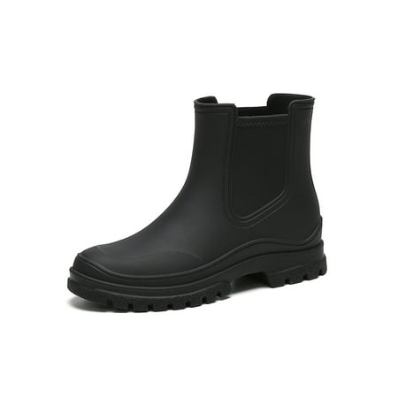Daeful Womens Garden Shoes Lug Sole Rain Boots Platform Waterproof Boot Pull On Wide-Calf Chelsea Booties Women s Comfort Rainboot Black 6.5
Daeful Womens Garden Shoes Lug Sole Rain Boots Platform Waterproof Boot Pull On Wide-Calf Chelsea Booties Women s Comfort Rainboot Black 6.5