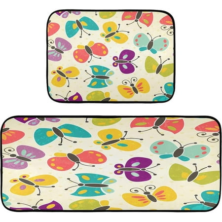 Hyjoy 19.7 x47.2 +19.7 x27.6 Butterfly 2 Pieces Kitchen Rug Cushioned Anti-Fatigue Kitchen Rugs Set for Home Office Laundry
Hyjoy 19.7 x47.2 +19.7 x27.6 Butterfly 2 Pieces Kitchen Rug Cushioned Anti-Fatigue Kitchen Rugs Set for Home Office Laundry