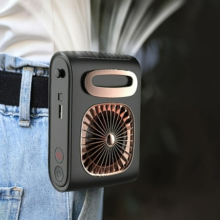 HNTECH Compact Tower Design Portable Neck Fan - USB Rechargeable Hands-Free Waist-Hanging Fan for Personal Cooling - 3 Speeds Ideal for Outdoor Travel and Office Use
HNTECH Compact Tower Design Portable Neck Fan - USB Rechargeable Hands-Free Waist-Hanging Fan for Personal Cooling - 3 Speeds Ideal for Outdoor Travel and Office Use