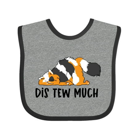 Inktastic Napping Dis Tew Much Calico Fat Cat Gift Baby Boy or Baby Girl Bib