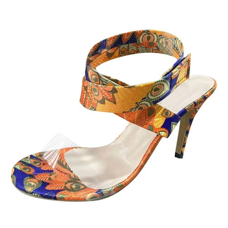 high heels for Women Womens Ladies Sexy High Heel Colored Drawing Sandals Casual Hook&Loop Shoes Cloth heeled sandals Orange
high heels for Women Womens Ladies Sexy High Heel Colored Drawing Sandals Casual Hook&Loop Shoes Cloth heeled sandals Orange