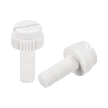 Uxcell Plastic Machine Screws M8x20mm PP Slotted Knurled Fasteners Bolts White 40Pack
Uxcell Plastic Machine Screws M8x20mm PP Slotted Knurled Fasteners Bolts White 40Pack