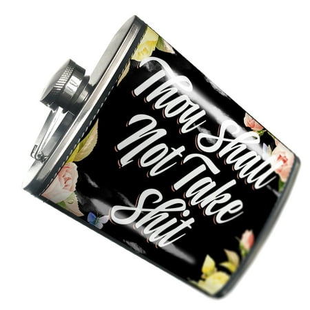 NEONBLOND Flask Floral Border Thou shall not take s--t