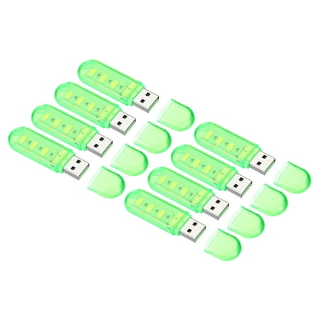 Uxcell Portable USB Plug in 3 Lamp Beads LED Night Light Lamp Stick Transparent Green 8 Pack
Uxcell Portable USB Plug in 3 Lamp Beads LED Night Light Lamp Stick Transparent Green 8 Pack