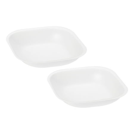 Uxcell Rhombus-Shaped Weigh Boats 30mL Medium Powder Dispenser White 5 Pack