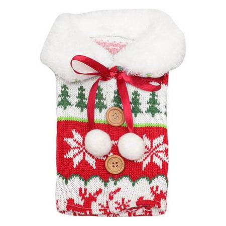 Knitted Snowflake Red Bottle Cover Christmas Decoration Bottle Cover Household Products Suitable For Christmas Party Decoration 
Knitted Snowflake Red Bottle Cover Christmas Decoration Bottle Cover Household Products Suitable For Christmas Party Decoration
