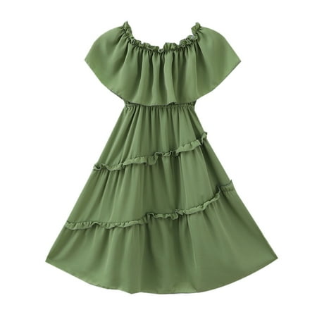 Little Girls Dresses Dresses Kids Ruched Clothes Solid Princess Baby Off Shoulder Children Dress&Skirt
Little Girls Dresses Dresses Kids Ruched Clothes Solid Princess Baby Off Shoulder Children Dress&Skirt