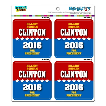 Hillary Rodham Clinton For President 2016 Election Campaign MAG-NEATO S(TM) Vinyl Magnet Set
Hillary Rodham Clinton For President 2016 Election Campaign MAG-NEATO S(TM) Vinyl Magnet Set