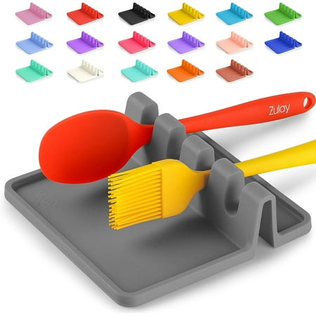 Zulay Silicone Utensil Rest with Drip Pad for Multiple Utensils BPA-Free Stove Top - Ash Gray
Zulay Silicone Utensil Rest with Drip Pad for Multiple Utensils BPA-Free Stove Top - Ash Gray