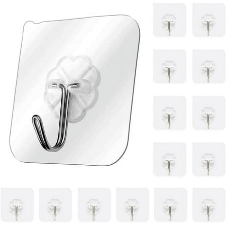 Adhesive Hooks for Hanging Heavy Duty Wall Hooks 22 lbs Self Adhesive Towel Hook Waterproof Transparent S Hooks for Keys Bathroom Shower Outdoor Kitchen Door Home Improvement Sticky Hook 12 Pack
Adhesive Hooks for Hanging Heavy Duty Wall Hooks 22 lbs Self Adhesive Towel Hook Waterproof Transparent S Hooks for Keys Bathroom Shower Outdoor Kitchen Door Home Improvement Sticky Hook 12 Pack