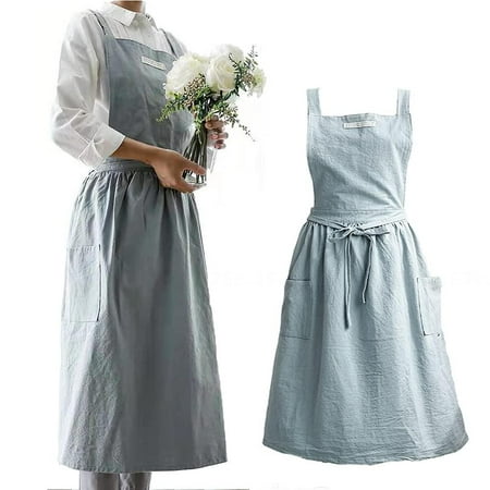 Bellaven Soft Cotton Kitchen Cooking Apron with Cross Back - Cooking Catering Work Commercial Restaurant The Size Can Be Adjusted Blue
Bellaven Soft Cotton Kitchen Cooking Apron with Cross Back - Cooking Catering Work Commercial Restaurant The Size Can Be Adjusted Blue