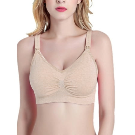 Fymall Women s Maternity Nursing Bra Wire free Breastfeeding Push Up Bras