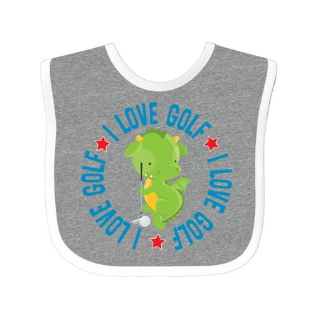 Inktastic Golfing I Love Golf Outfit Gift Baby Boy or Baby Girl Bib