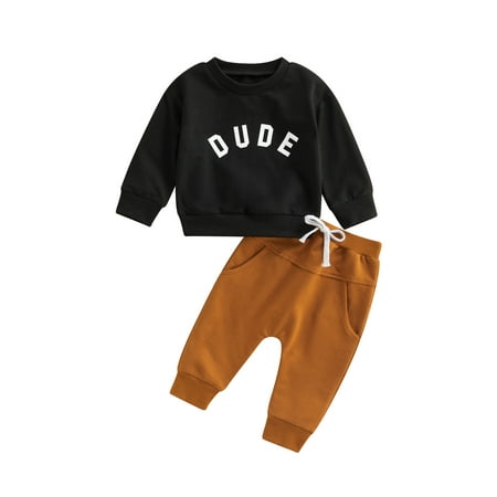 Ma&Baby Toddler Baby Boys 2 Piece Outfit Round Neck Long Sleeve Sweatshirts Top and Long Pants Set
Ma&Baby Toddler Baby Boys 2 Piece Outfit Round Neck Long Sleeve Sweatshirts Top and Long Pants Set