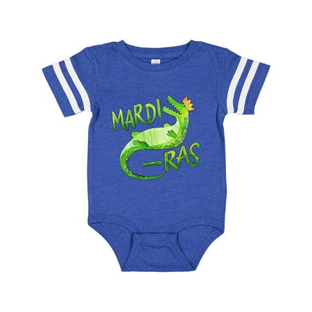 Inktastic Mardi Gras Alligator in Crown Gift Baby Boy or Baby Girl Bodysuit